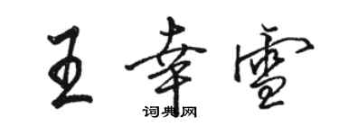 駱恆光王幸雪行書個性簽名怎么寫