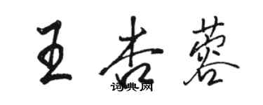 駱恆光王杏蓉行書個性簽名怎么寫