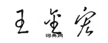 駱恆光王金宏草書個性簽名怎么寫