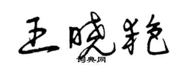 曾慶福王曉艷草書個性簽名怎么寫