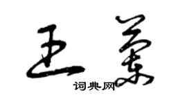 曾慶福王蘭草書個性簽名怎么寫