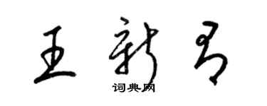 梁錦英王新有草書個性簽名怎么寫