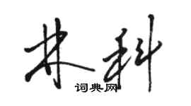 駱恆光林科草書個性簽名怎么寫