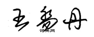 朱錫榮王喬丹草書個性簽名怎么寫