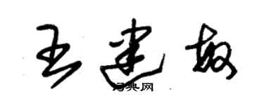 朱錫榮王建敏草書個性簽名怎么寫