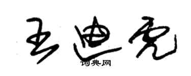 朱錫榮王迪虎草書個性簽名怎么寫