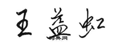 駱恆光王益虹行書個性簽名怎么寫