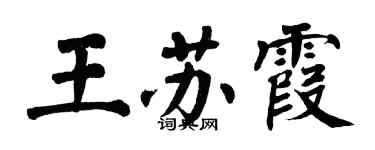 翁闓運王蘇霞楷書個性簽名怎么寫