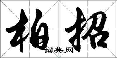 胡問遂柏招行書怎么寫