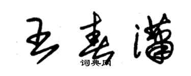朱錫榮王春瀟草書個性簽名怎么寫