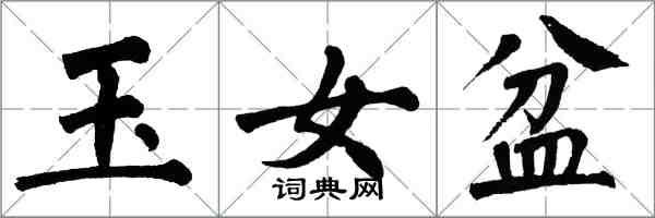翁闓運玉女盆楷書怎么寫
