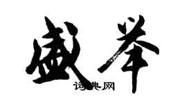 胡問遂盛舉行書個性簽名怎么寫