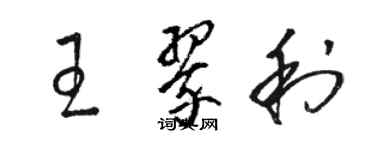 駱恆光王翠利草書個性簽名怎么寫