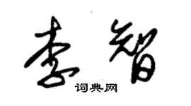 朱錫榮李智草書個性簽名怎么寫