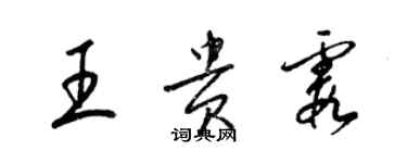 梁錦英王貴霞草書個性簽名怎么寫