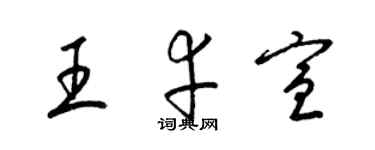 梁錦英王幸宣草書個性簽名怎么寫