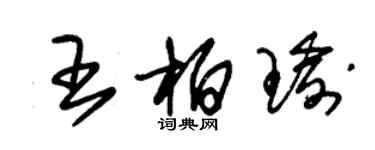 朱錫榮王柏瑜草書個性簽名怎么寫