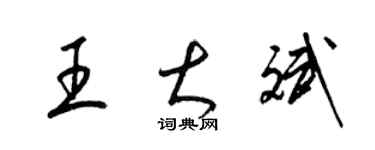 梁錦英王大斌草書個性簽名怎么寫