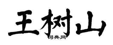 翁闓運王樹山楷書個性簽名怎么寫