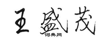 駱恆光王盛茂行書個性簽名怎么寫