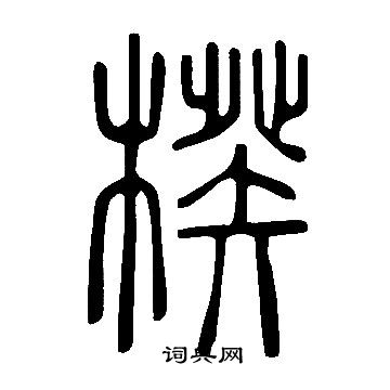 說文解字寫的楑