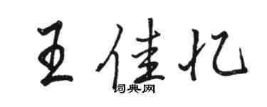 駱恆光王佳憶行書個性簽名怎么寫