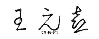 駱恆光王元喜草書個性簽名怎么寫