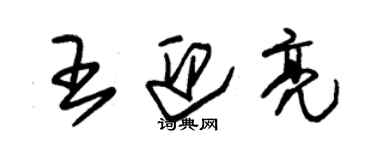 朱錫榮王迎亮草書個性簽名怎么寫