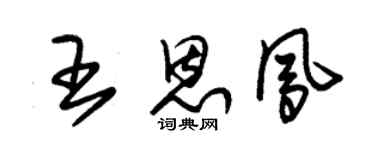 朱錫榮王恩鳳草書個性簽名怎么寫