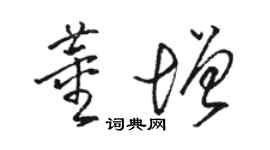 駱恆光董增草書個性簽名怎么寫