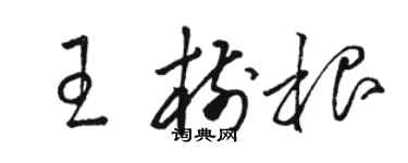 駱恆光王樹根草書個性簽名怎么寫