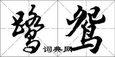 胡問遂鷺鴛行書怎么寫