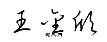 梁錦英王金欣草書個性簽名怎么寫