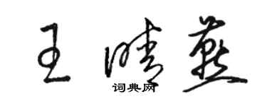 駱恆光王晴燕草書個性簽名怎么寫