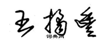 朱錫榮王桔豐草書個性簽名怎么寫