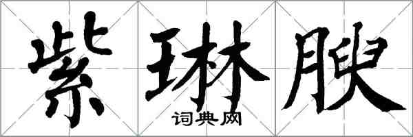 翁闓運紫琳腴楷書怎么寫