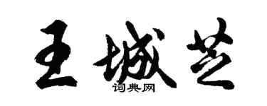 胡問遂王城芝行書個性簽名怎么寫
