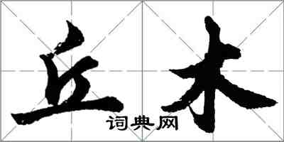 胡問遂丘木行書怎么寫