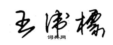 朱錫榮王衛標草書個性簽名怎么寫