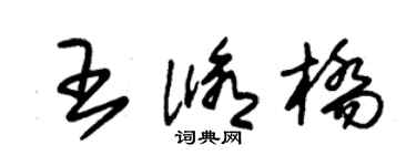 朱錫榮王修橋草書個性簽名怎么寫