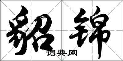 胡問遂貂錦行書怎么寫