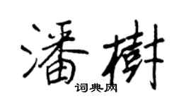 王正良潘樹行書個性簽名怎么寫