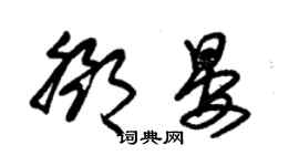 朱錫榮鄧晏草書個性簽名怎么寫