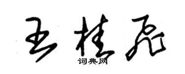 朱錫榮王桂飛草書個性簽名怎么寫