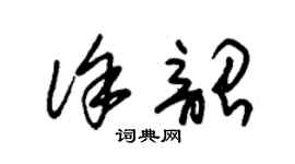 朱錫榮徐韶草書個性簽名怎么寫