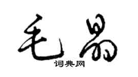 曾慶福毛晶草書個性簽名怎么寫