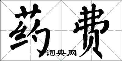 翁闓運藥費楷書怎么寫