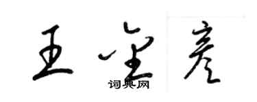 梁錦英王金彥草書個性簽名怎么寫