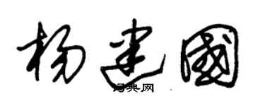 朱錫榮楊建國草書個性簽名怎么寫