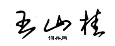 朱錫榮王山桂草書個性簽名怎么寫